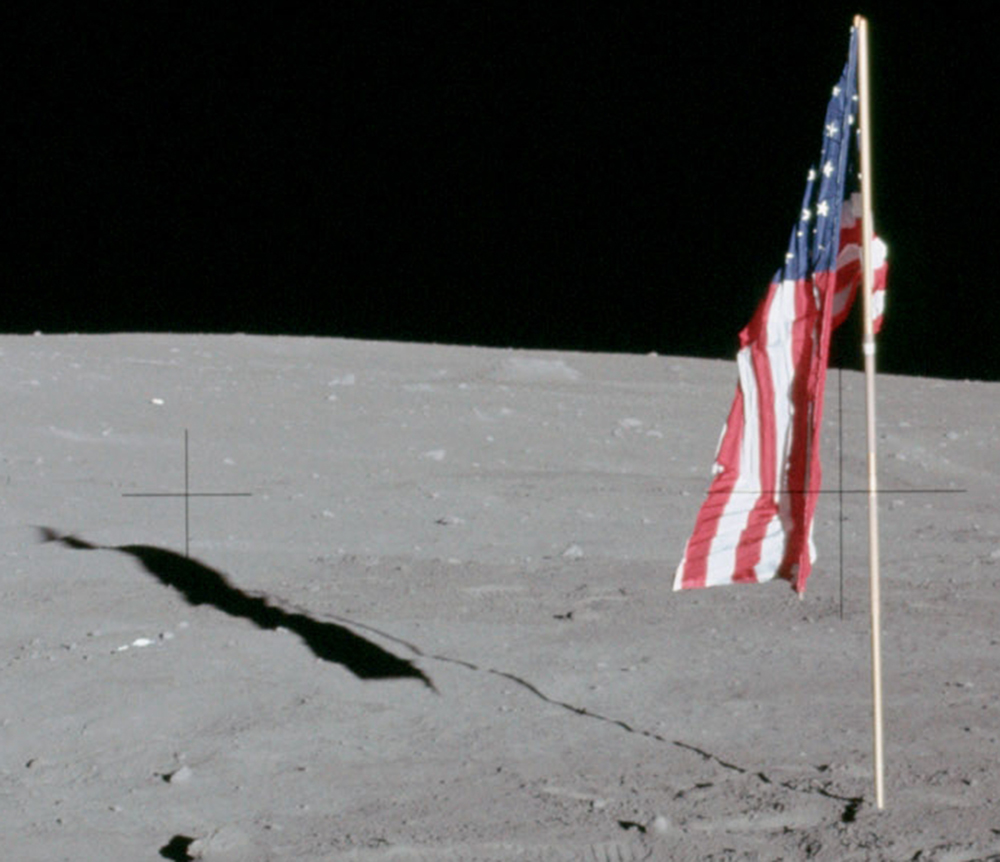 The US Flag from Apollo 12