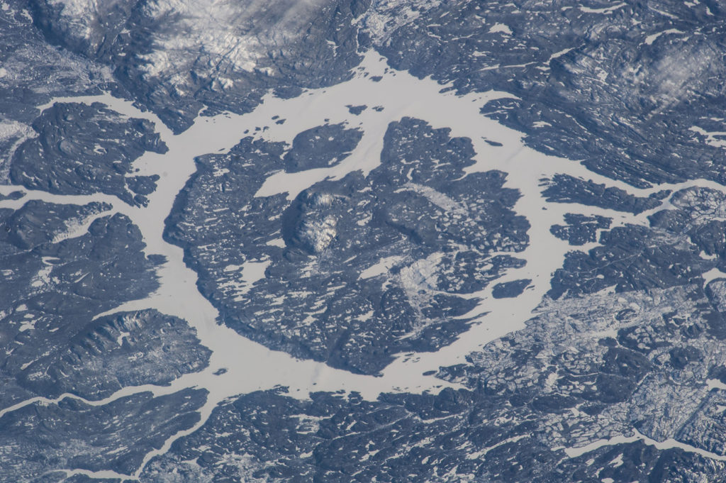 Manicouagan Crater in Quebec, Canada